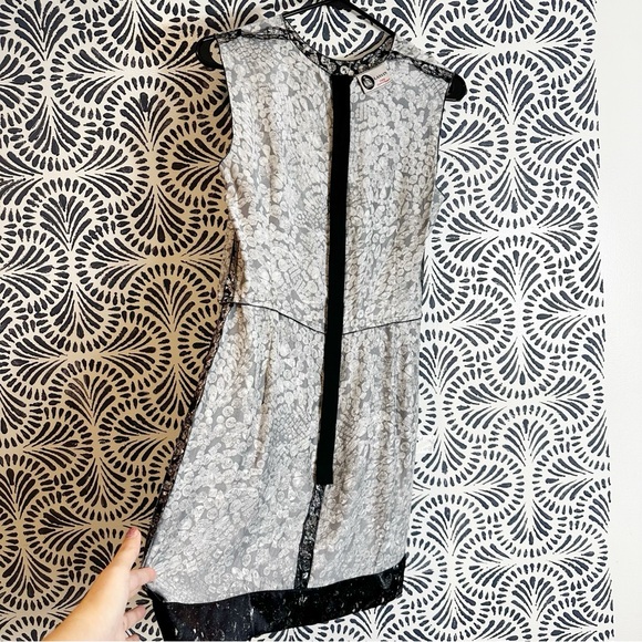 Lanvin Silk Blend Diamond Print Dress - Picture 15 of 16